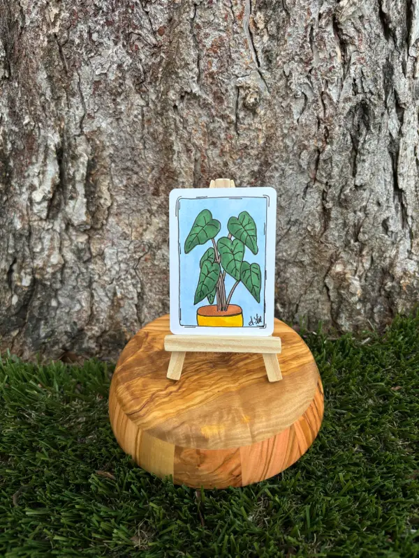 Elle the Elephant Ear aceo art card