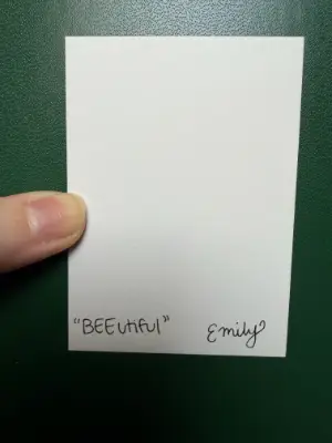 BEEutiful aceo art card thumbnail 2