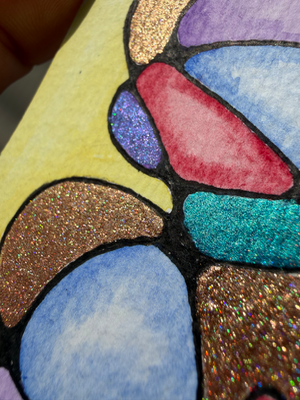 Blobadelic 2 aceo art card thumbnail 2