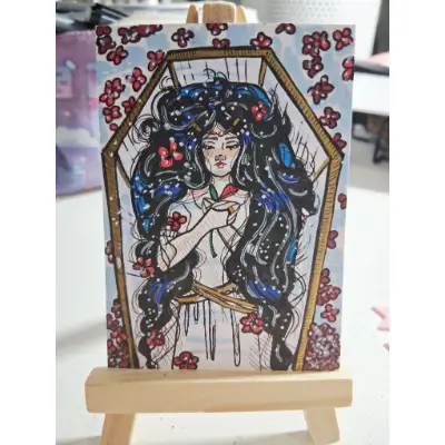 Snow White aceo art card thumbnail 3