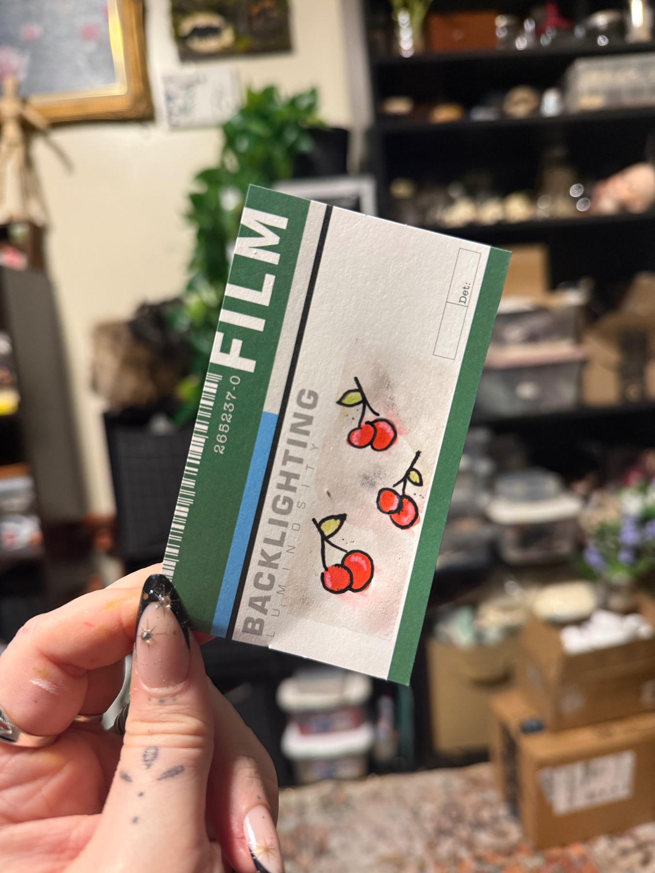 Cherries aceo art card