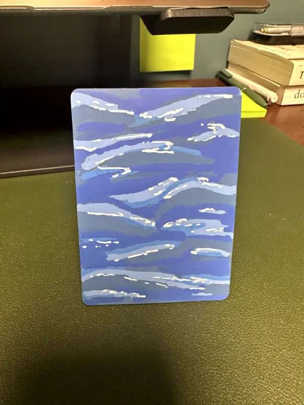 Waves aceo art card