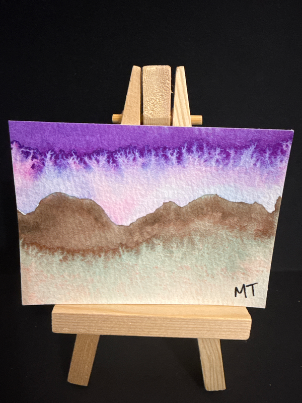 November Sky No 5 aceo art card
