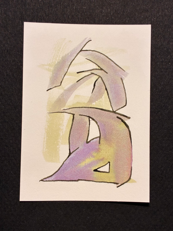 Symbol Rising aceo art card