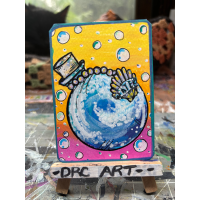 Water Potion Bottle aceo art card thumbnail 1
