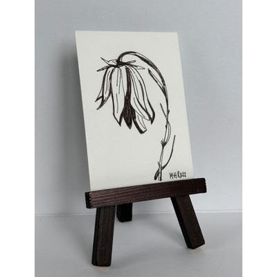 Wilting Lilly aceo art card thumbnail 2
