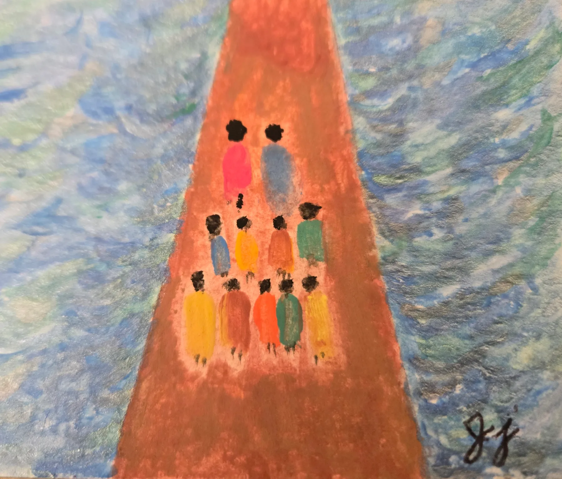 The Red Sea aceo art card