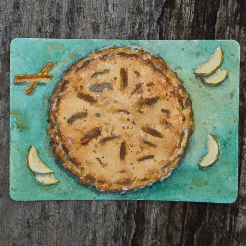 Apple Pie aceo art card