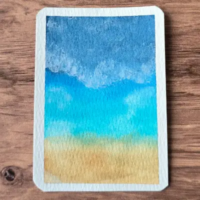 Sea Views aceo art card thumbnail 2