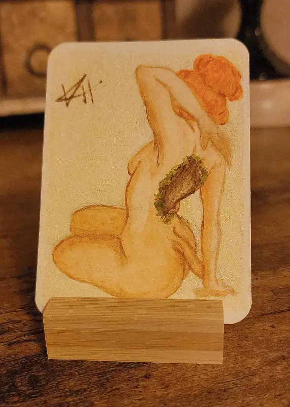 Changing aceo art card