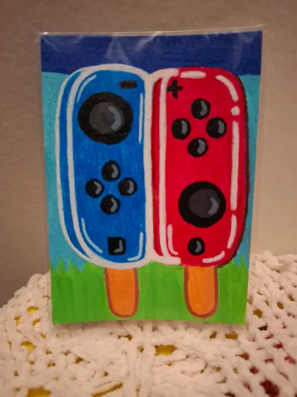 Switch Pop aceo art card