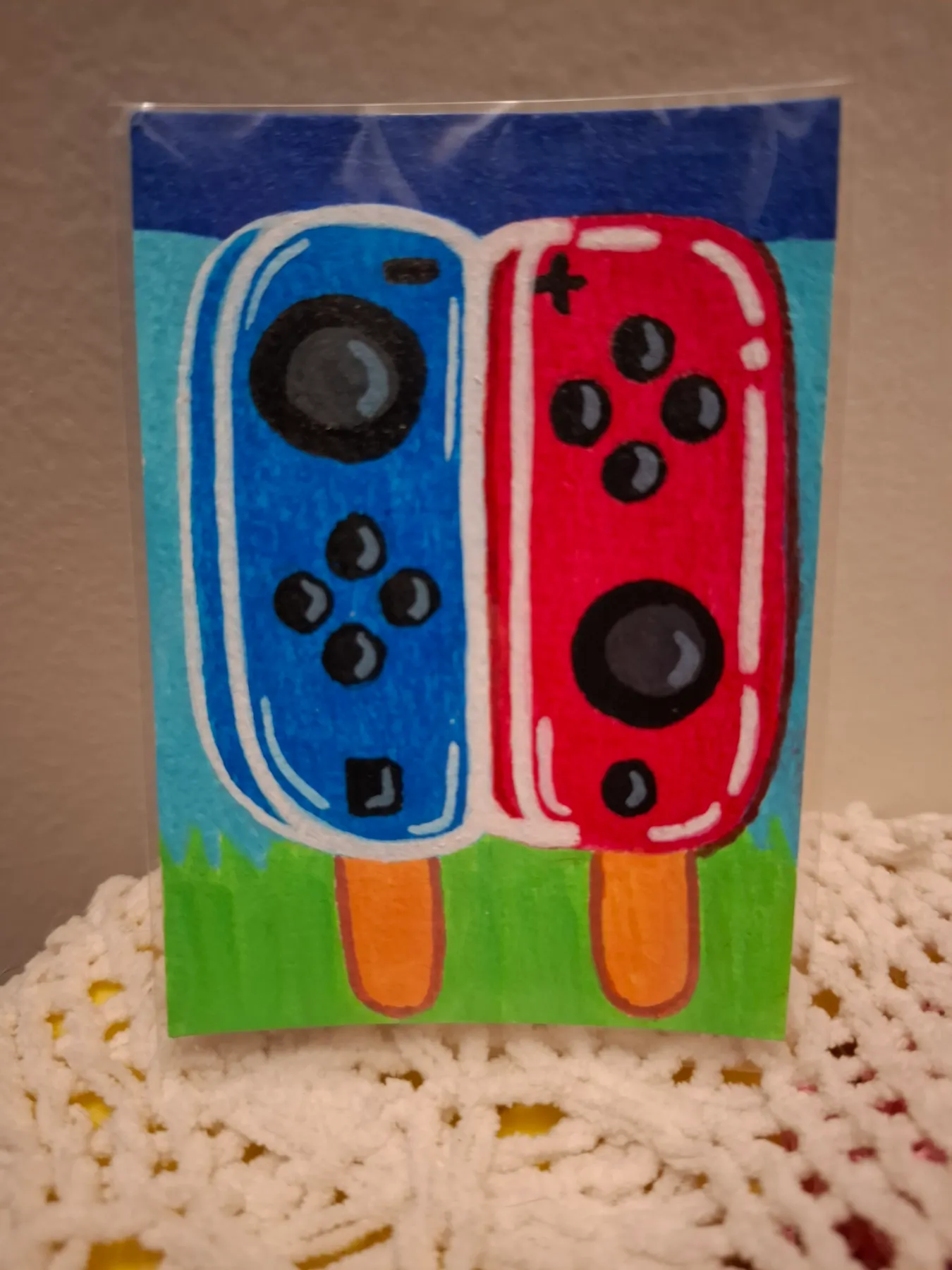 Switch Pop aceo art card
