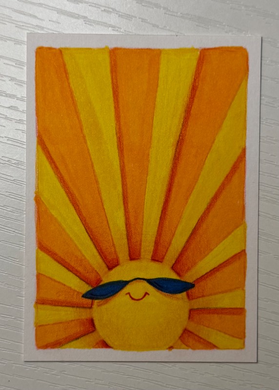 Sunny Shades aceo art card