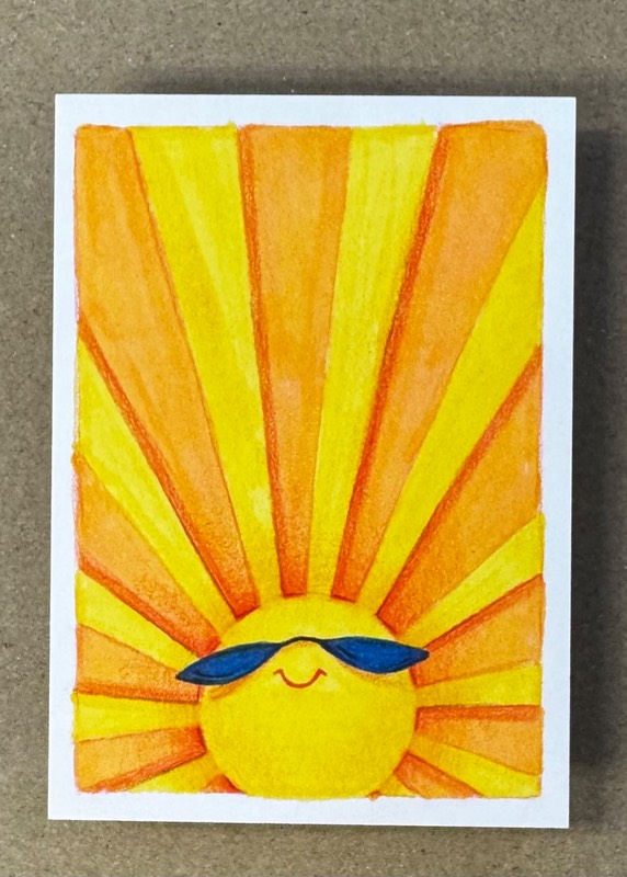 Sunny Shades aceo art card
