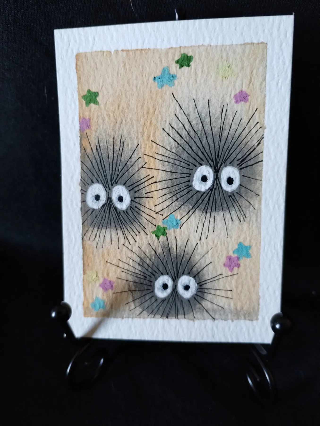 Soot Sprite aceo art card
