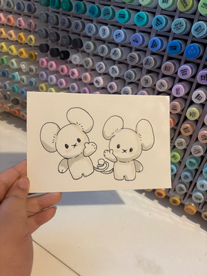 “Maushold” Pokemon aceo art card thumbnail 2