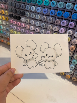 “Maushold” Pokemon aceo art card thumbnail 3