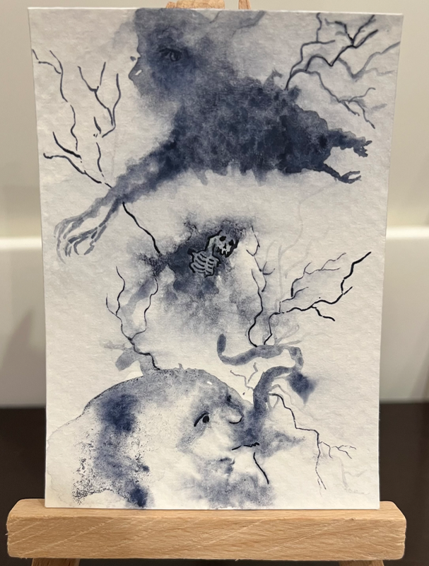 Nightmares aceo art card