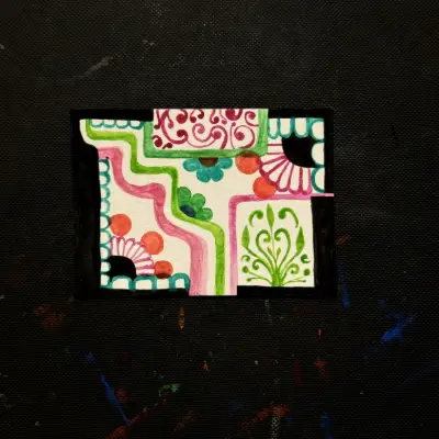 Whimsical Playground aceo art card thumbnail 2