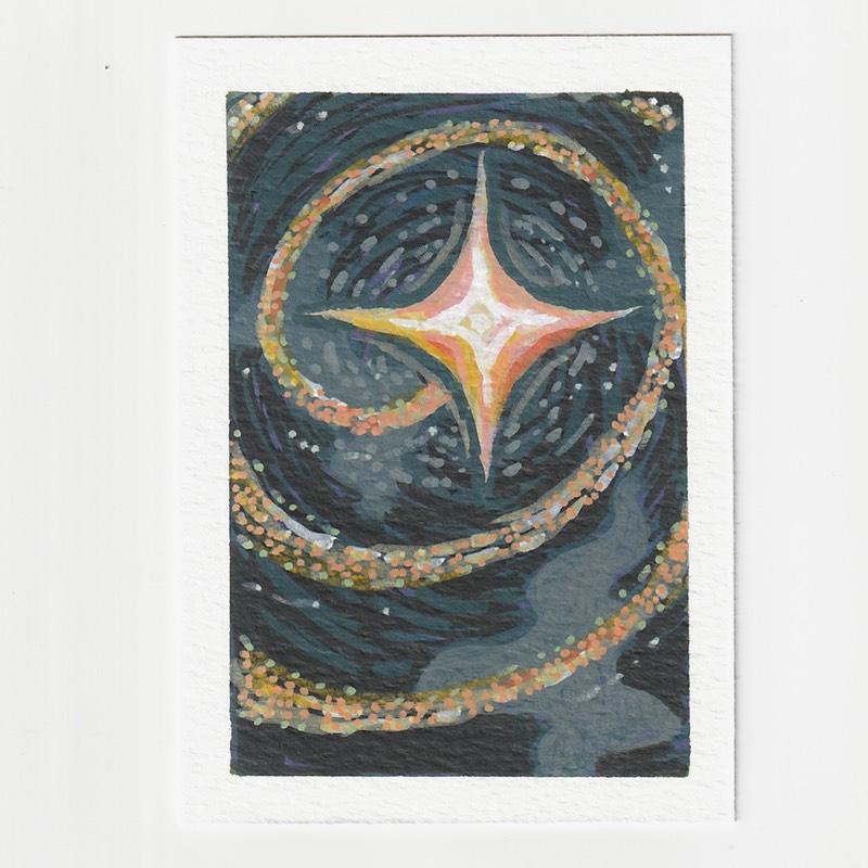 The Wishing Star aceo art card