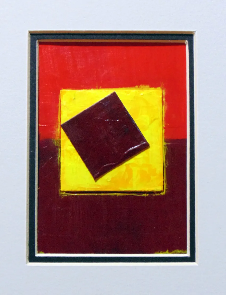 Annie Mixed Media Collage Original Acrylic Painting ACEO aceo art card