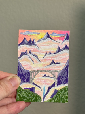 The view aceo art card thumbnail 2
