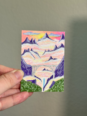 The view aceo art card thumbnail 1