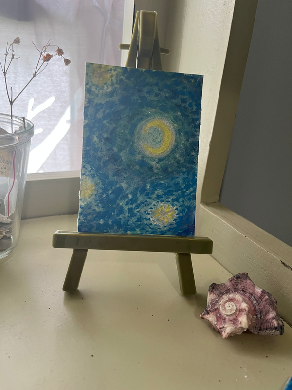 Reflections aceo art card