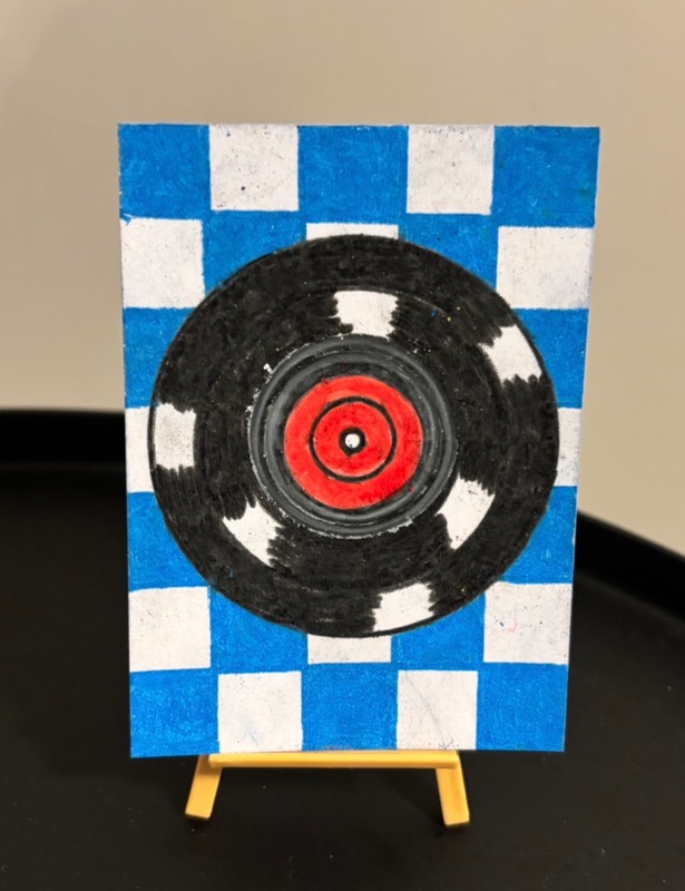 Spin Some Rock N Roll aceo art card