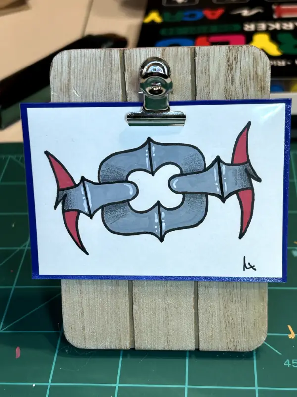 Trad Chain aceo art card