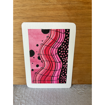Flowing abstract aceo art card thumbnail 2