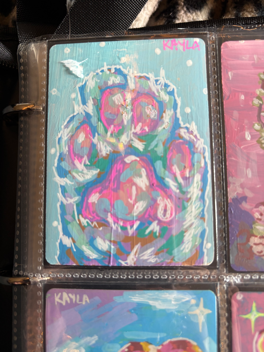 Cat Paw aceo art card
