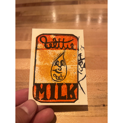 Wttie milk aceo art card thumbnail 1