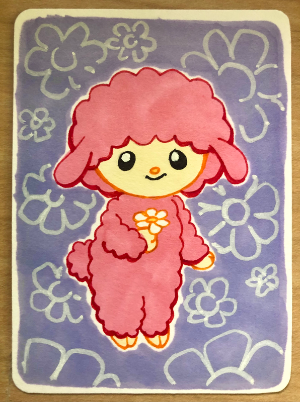 My Sweet Piano aceo art card
