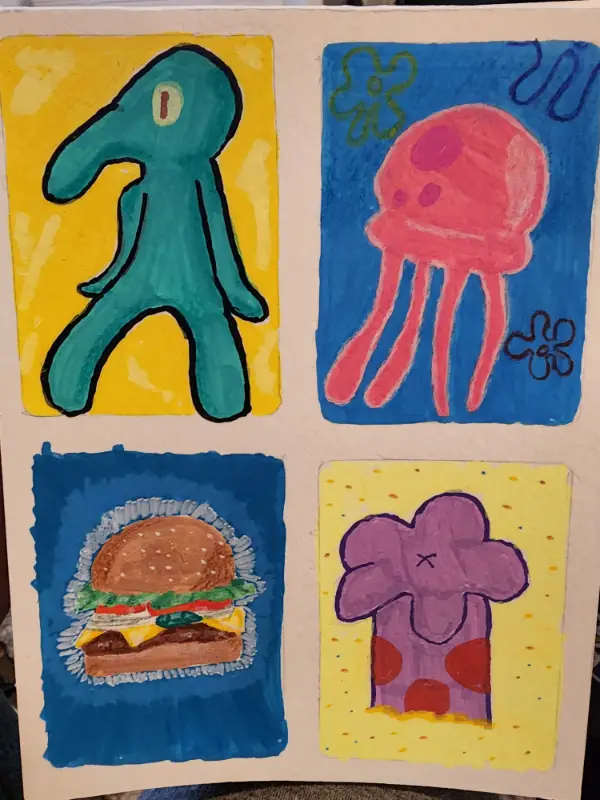 Bikini Bottom aceo art card