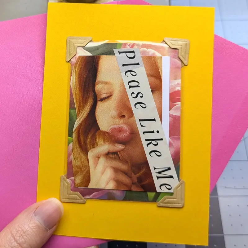 Please Like Me aceo art card