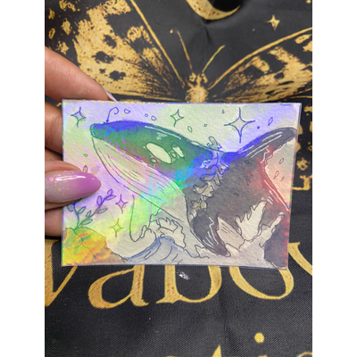 Holo Orca Bug aceo art card thumbnail 1