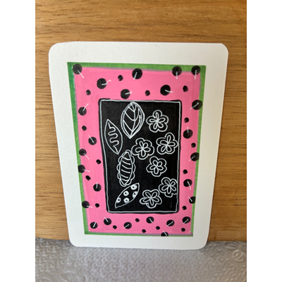 Framed Florals aceo art card thumbnail 2