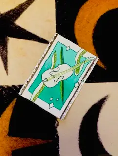 Octo Fiddler aceo art card