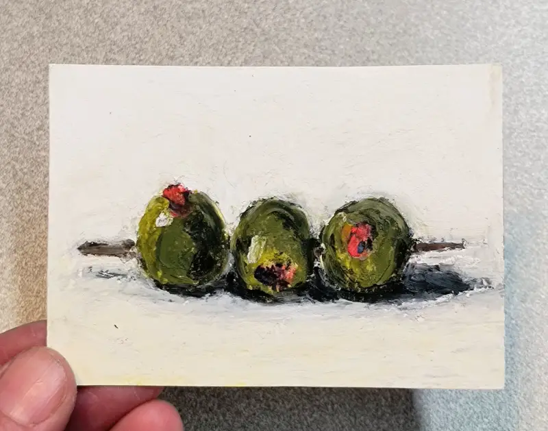 Olives ACEO aceo art card