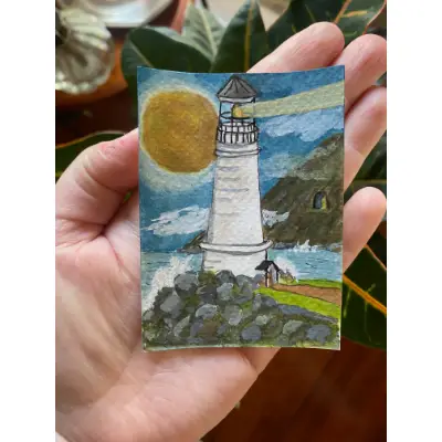 The Lighthouse aceo art card thumbnail 2