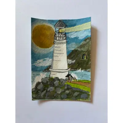 The Lighthouse aceo art card thumbnail 3