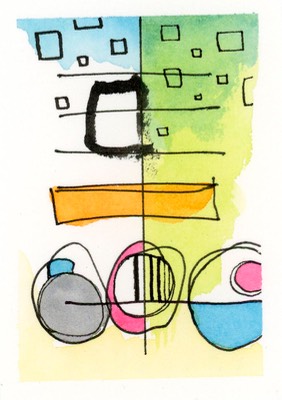 Flow aceo art card thumbnail 1