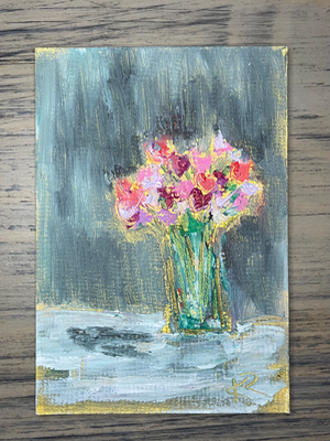 Garden Offering aceo art card thumbnail 2