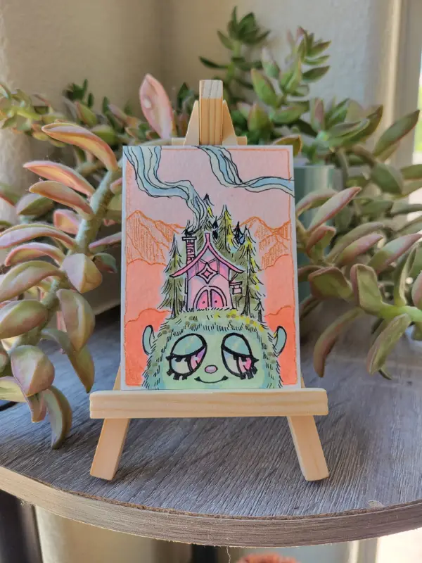 A Cozy home aceo art card