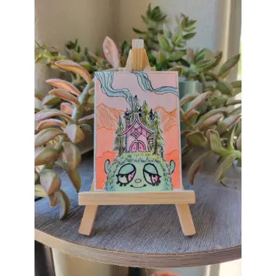 A Cozy home aceo art card thumbnail 1