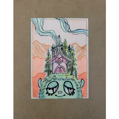 A Cozy home aceo art card thumbnail 2