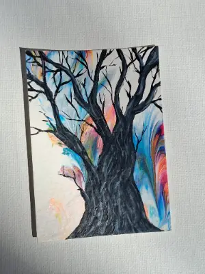 Dream Tree #2 Of 4 aceo art card thumbnail 1