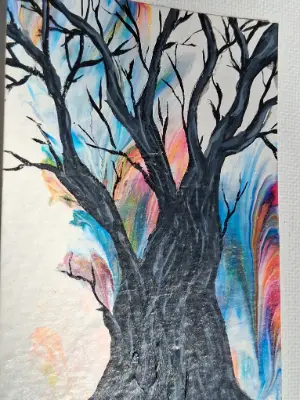 Dream Tree #2 Of 4 aceo art card thumbnail 2
