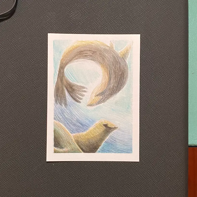 Do A Flip aceo art card